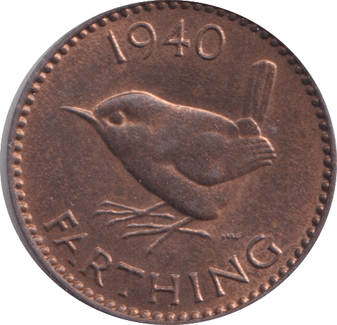 1940 FARTHING ( UNC ) - Farthing - Cambridgeshire Coins