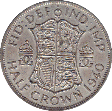 1940 HALFCROWN ( EF ) - Halfcrown - Cambridgeshire Coins