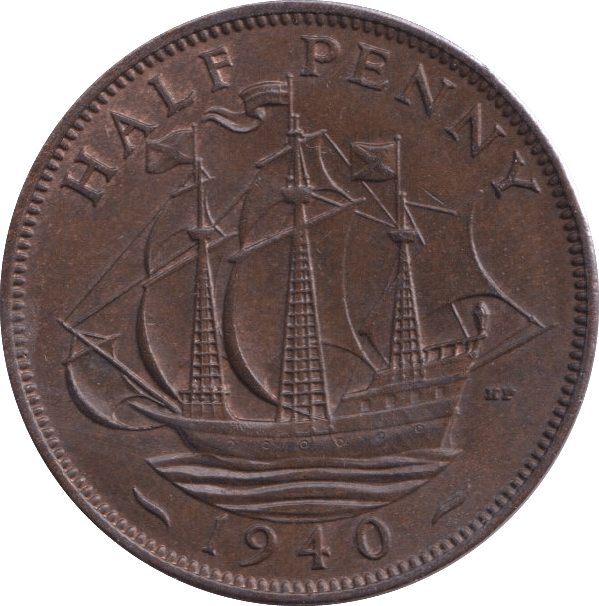 1940 HALFPENNY ( UNC ) - Halfpenny - Cambridgeshire Coins