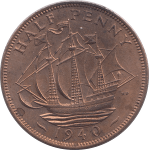 1940 HALFPENNY ( UNC ) - Halfpenny - Cambridgeshire Coins