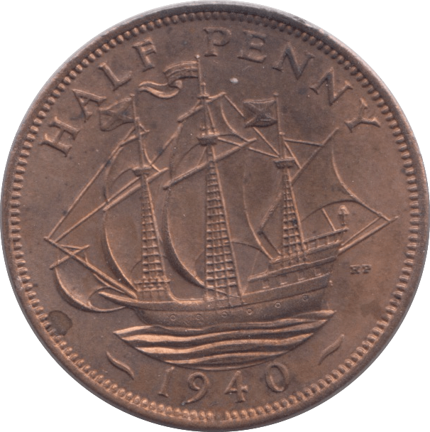 1940 HALFPENNY ( UNC ) - Halfpenny - Cambridgeshire Coins