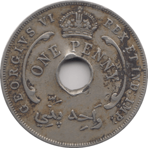 1940 ONE PENNY BRITISH WEST AFRICA - WORLD COINS - Cambridgeshire Coins