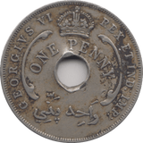 1940 ONE PENNY BRITISH WEST AFRICA - WORLD COINS - Cambridgeshire Coins