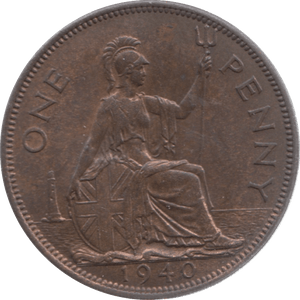 1940 PENNY ( UNC ) 23 - Penny - Cambridgeshire Coins