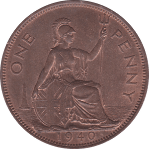 1940 PENNY ( UNC ) A - Penny - Cambridgeshire Coins