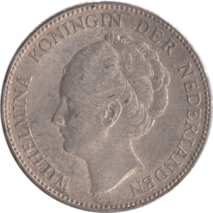 1940 SILVER 1 GUILDER NETHERLANDS - SILVER WORLD COINS - Cambridgeshire Coins