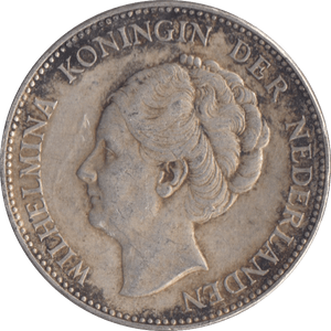 1940 SILVER 1 GUILDER NETHERLANDS - SILVER WORLD COINS - Cambridgeshire Coins