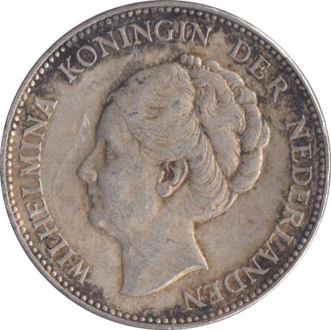 1940 SILVER 1 GUILDER NETHERLANDS - SILVER WORLD COINS - Cambridgeshire Coins
