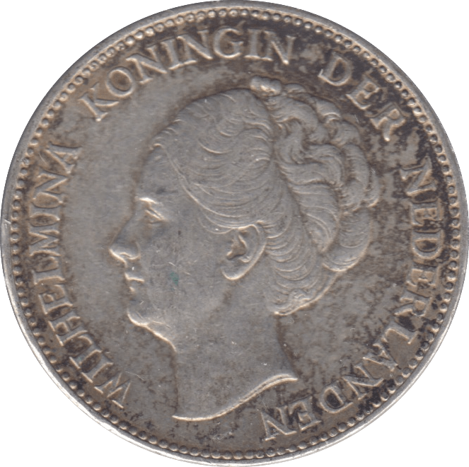 1940 SILVER 1 GULDEN NETHERLANDS - SILVER WORLD COINS - Cambridgeshire Coins