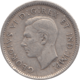1940 SILVER 10 CENTS CANADA - SILVER WORLD COINS - Cambridgeshire Coins