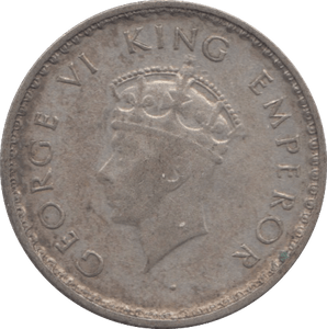 1940 SILVER 1/4 RUPEE INDIA - SILVER WORLD COINS - Cambridgeshire Coins