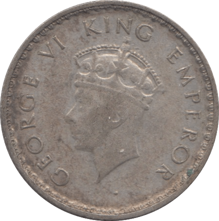 1940 SILVER 1/4 RUPEE INDIA - SILVER WORLD COINS - Cambridgeshire Coins
