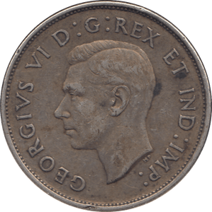 1940 SILVER FIFTY CENTS CANADA - WORLD SILVER COINS - Cambridgeshire Coins