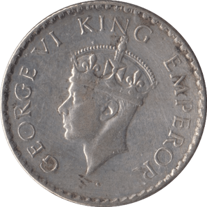 1940 SILVER INDIA 1/4 RUPEE - SILVER WORLD COINS - Cambridgeshire Coins