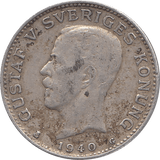 1940 SILVER KORONA SWEDEN REF H130 - SILVER WORLD COINS - Cambridgeshire Coins