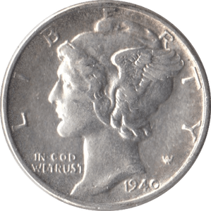 1940 SILVER ONE DIME USA - SILVER WORLD COINS - Cambridgeshire Coins