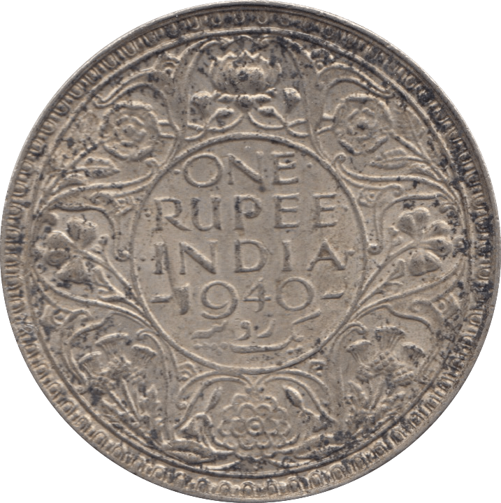 1940 SILVER ONE RUPEE INDIA - WORLD COINS - Cambridgeshire Coins