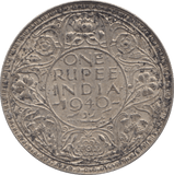 1940 SILVER ONE RUPEE INDIA - WORLD COINS - Cambridgeshire Coins