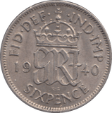 1940 SIXPENCE ( AUNC ) - SIXPENCE - Cambridgeshire Coins