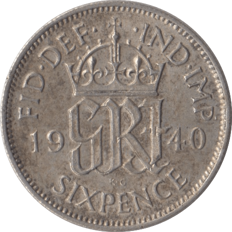 1940 SIXPENCE ( UNC ) - Sixpence - Cambridgeshire Coins