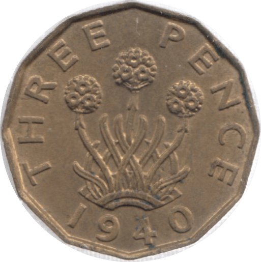 1940 THREEPENCE ( UNC ) 23 - Threepence - Cambridgeshire Coins