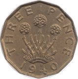 1940 THREEPENCE ( UNC ) 23 - Threepence - Cambridgeshire Coins