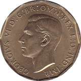 1940 THREEPENCE ( UNC ) BRASS - Threepence - Cambridgeshire Coins