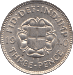 1940 THREEPENCE ( UNC ) - threepence - Cambridgeshire Coins