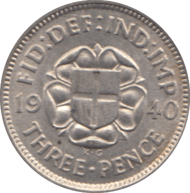 1940 THREEPENCE ( UNC ) - threepence - Cambridgeshire Coins