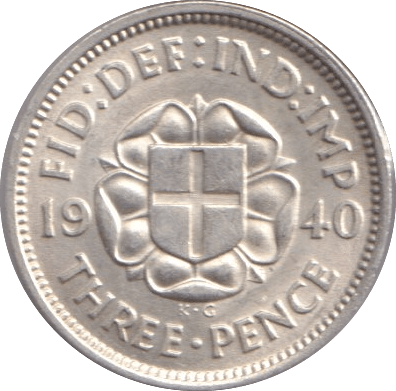 1940 THREEPENCE ( UNC ) - Threepence - Cambridgeshire Coins