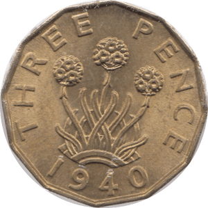 1940 THREEPENCE ( UNC ) - Threepence - Cambridgeshire Coins