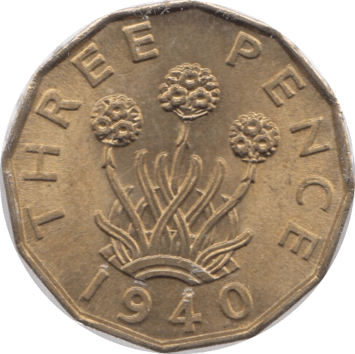 1940 THREEPENCE ( UNC ) - Threepence - Cambridgeshire Coins