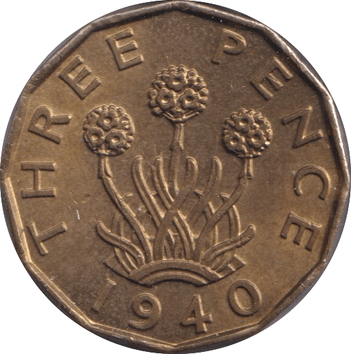 1940 THREEPENCE ( UNC ) - Threepence - Cambridgeshire Coins
