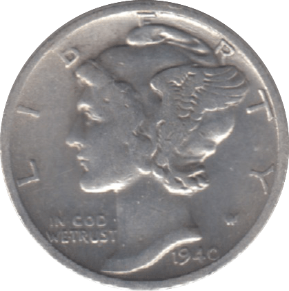 1940 USA DIME - WORLD COINS - Cambridgeshire Coins