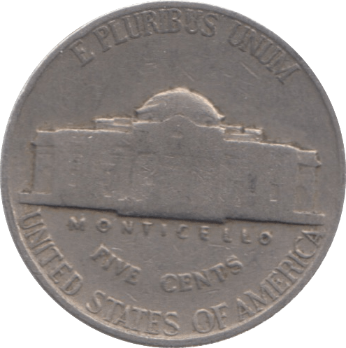 1940 USA FIVE CENTS - WORLD COINS - Cambridgeshire Coins