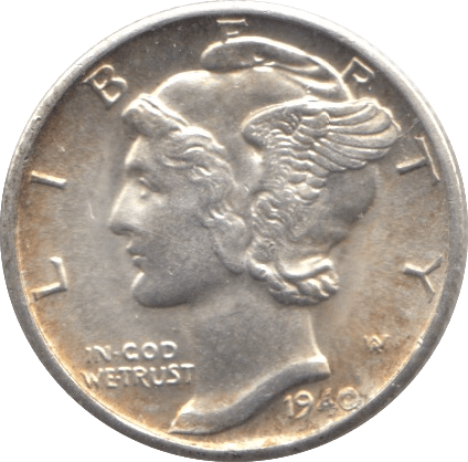 1940 USA SILVER DIME DENVER MINT - SILVER WORLD COINS - Cambridgeshire Coins