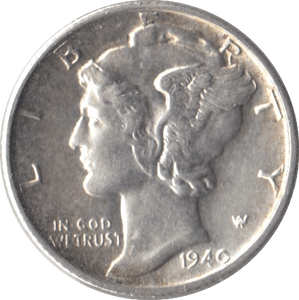 1940 USA SILVER DIME SAN FRANCISCO MINT - SILVER WORLD COINS - Cambridgeshire Coins