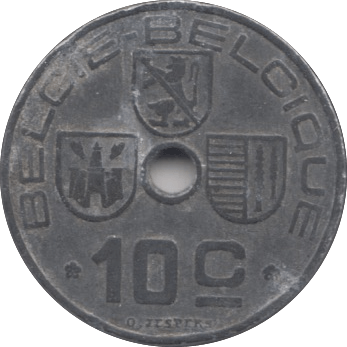 1941 10 CENTIMES BELGIUM - WORLD COINS - Cambridgeshire Coins