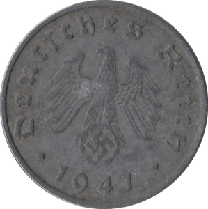 1941 10 PFENNIG GERMANY - WORLD COINS - Cambridgeshire Coins