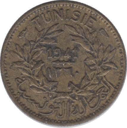 1941 50 CENTIMES TUNISIA - WORLD COINS - Cambridgeshire Coins