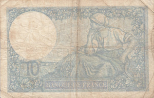 1941 BANQUE DE FRANCE DIX FRANCS REF 1208 - World Banknotes - Cambridgeshire Coins