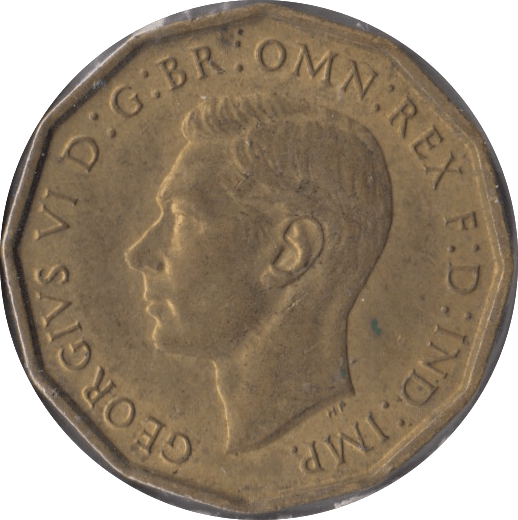 1941 BRASS THREEPENCE ( UNC ) - Threepence - Cambridgeshire Coins