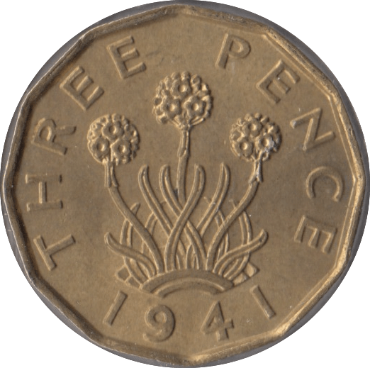 1941 BRASS THREEPENCE ( UNC ) - Threepence - Cambridgeshire Coins
