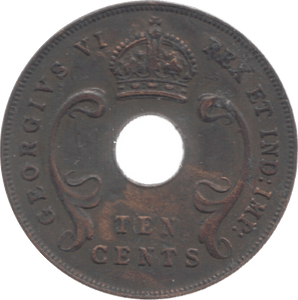 1941 EAST AFRICA 10 CENTS - WORLD COINS - Cambridgeshire Coins