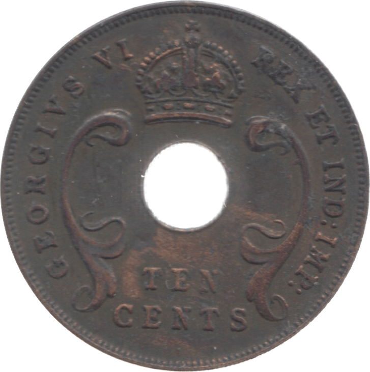 1941 EAST AFRICA 10 CENTS - WORLD COINS - Cambridgeshire Coins
