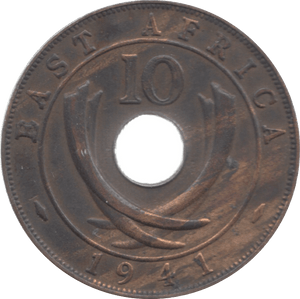 1941 EAST AFRICA 10 CENTS - WORLD COINS - Cambridgeshire Coins