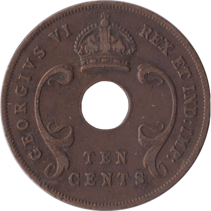 1941 EAST AFRICA 10 CENTS - WORLD COINS - Cambridgeshire Coins