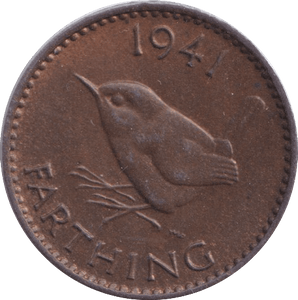1941 FARTHING ( AUNC ) - Farthing - Cambridgeshire Coins