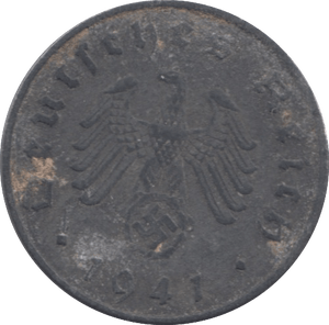 1941 GERMANY 10 PFENNIG - WORLD COINS - Cambridgeshire Coins