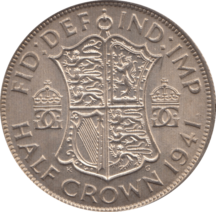 1941 HALFCROWN ( EF ) 4 - HALFCROWN - Cambridgeshire Coins